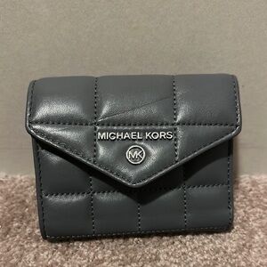 Michael Kors Gray Quilted Wallet